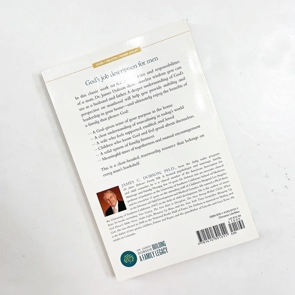 Straight Talk to Men by Dr. James Dobson paperback book